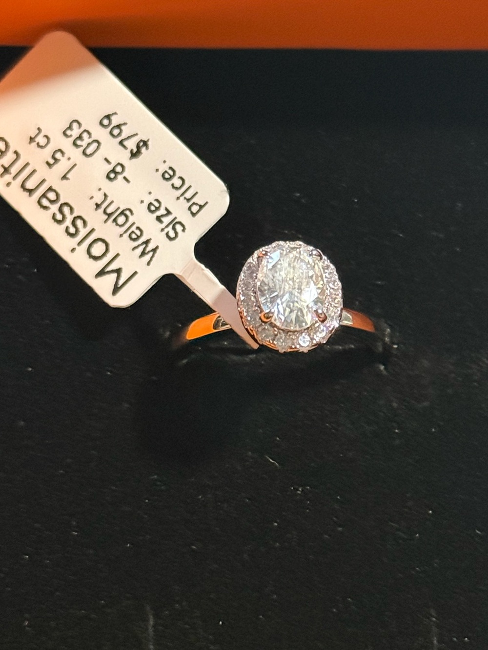 Moissanite Ring 1.5 ct